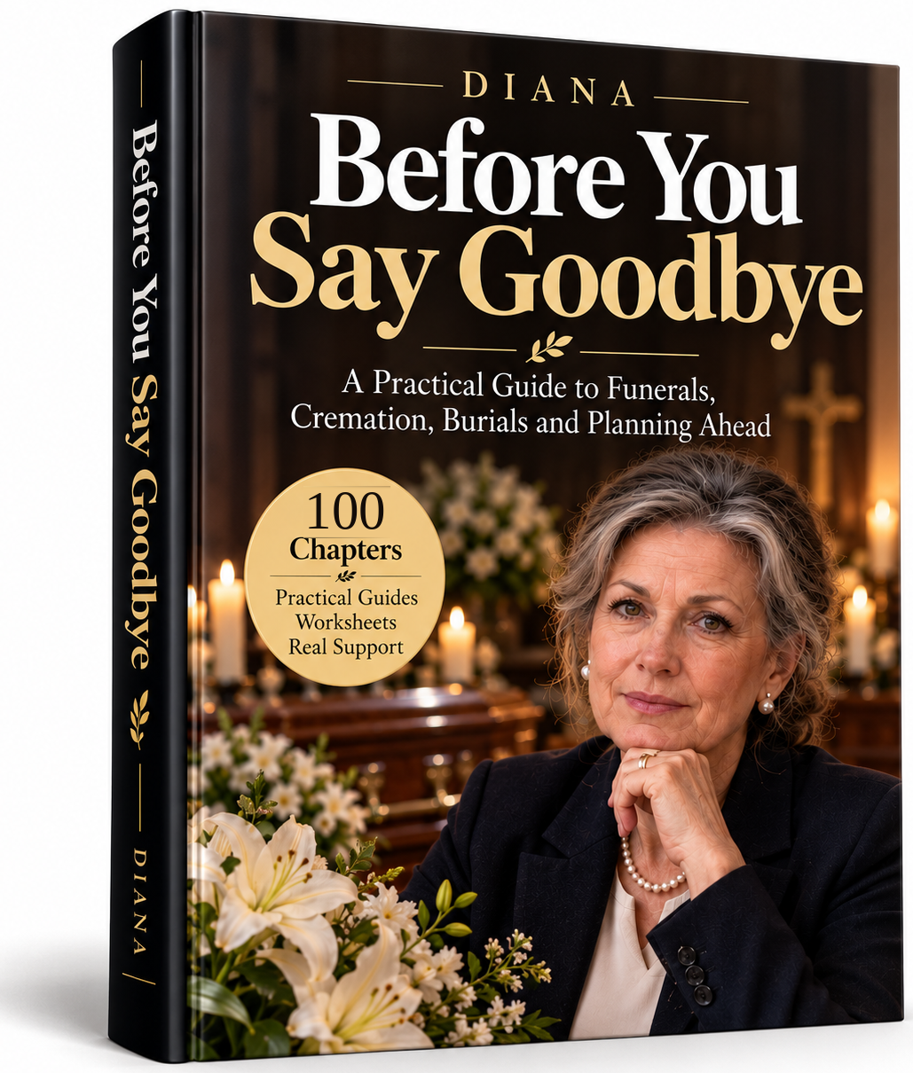 Before You Say Goodbye book cover with Diane Hollis